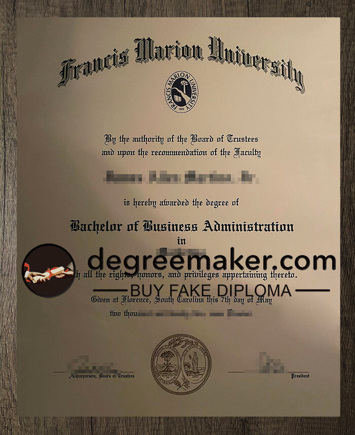 buy fake Francis Marion University degree