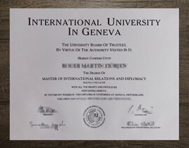 Where to get a fake International University in Geneva degree?
