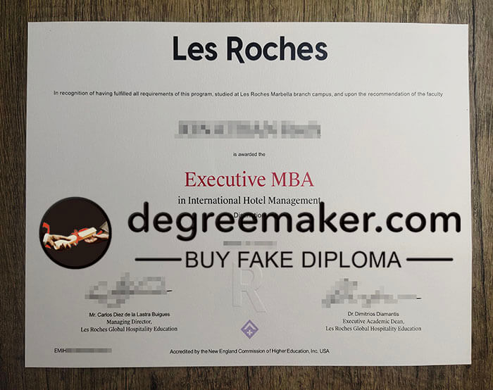 buy Les Roches diploma online