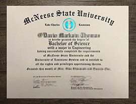 How to order a 100% copy McNeese State University degree?