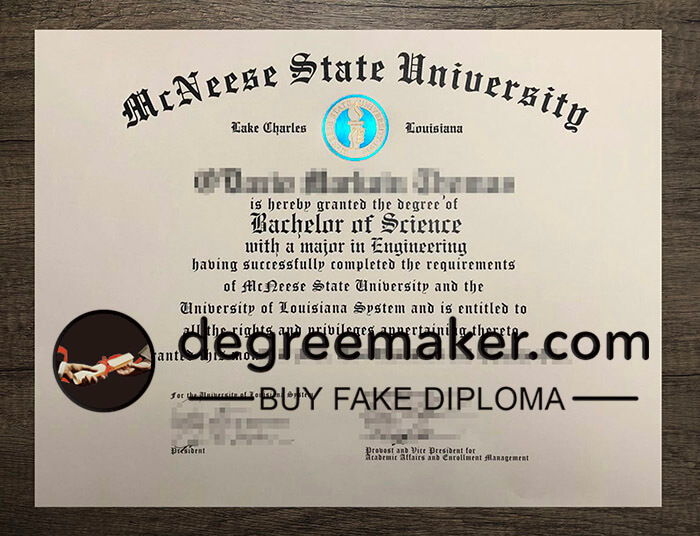 buy fake McNeese State University degree