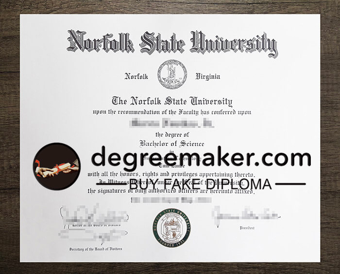 fake Norfolk State University degree