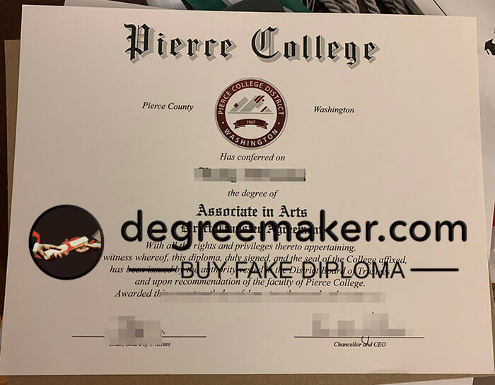 buy fake Pierce College degree