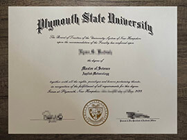 High quality Plymouth State University degree for sale.