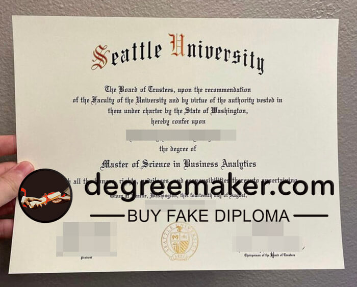 fake Seattle University degree