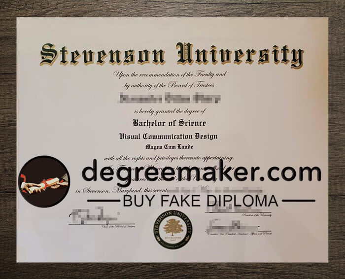 buy fake Stevenson University degree
