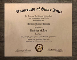 What’s the price for a fake University of Sioux Falls degree online?