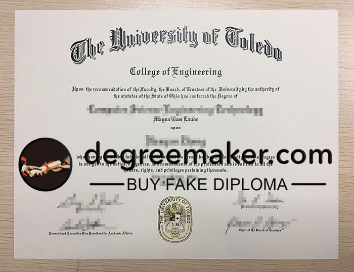 Get a fake University of Toledo diploma