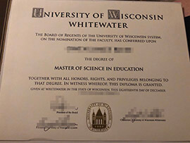 Buy fake University of Wisconsin Whitewater diploma in USA.