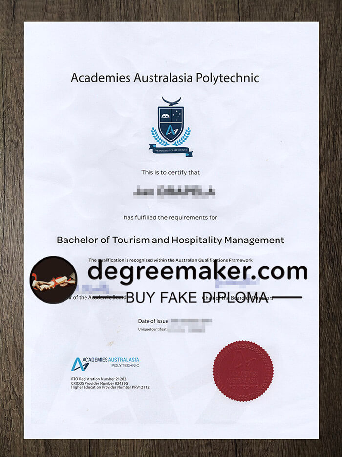 buy fake Academies Australasia Polytechnic degree