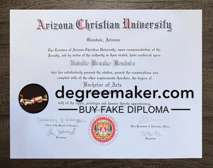 buy fake Arizona Christian University degree