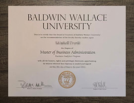 How long to replicate Baldwin Wallace University diploma online?