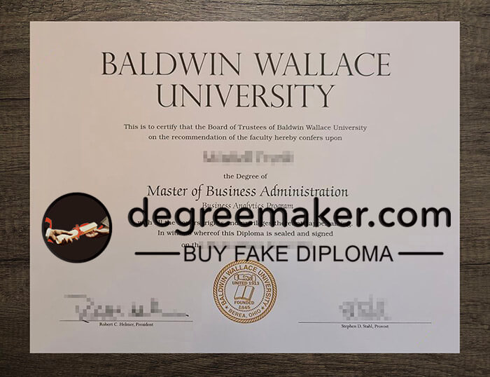buy fake Baldwin Wallace University diploma