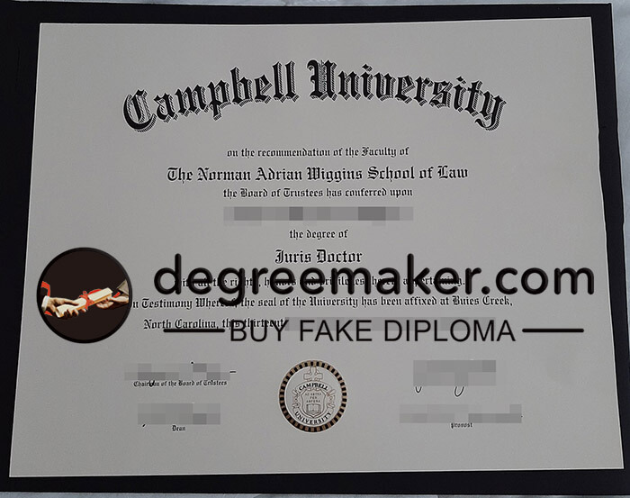 buy fake Campbell University diploma