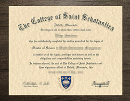 How long to order fake College of Saint Scholastica degree?
