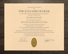 Buy fake Juilliard School diploma, Order Juilliard School doctor degree.