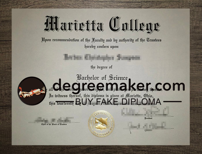 buy fake Marietta College degree