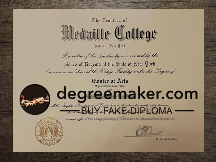 buy fake Medaille College degree