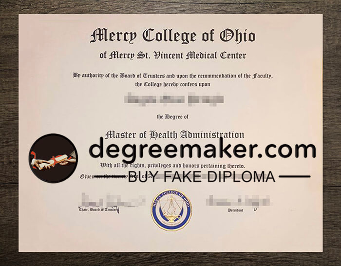 buy fake Mercy College of Ohio degree