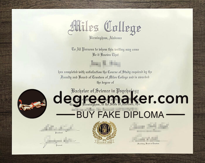 buy fake Miles College diploma online