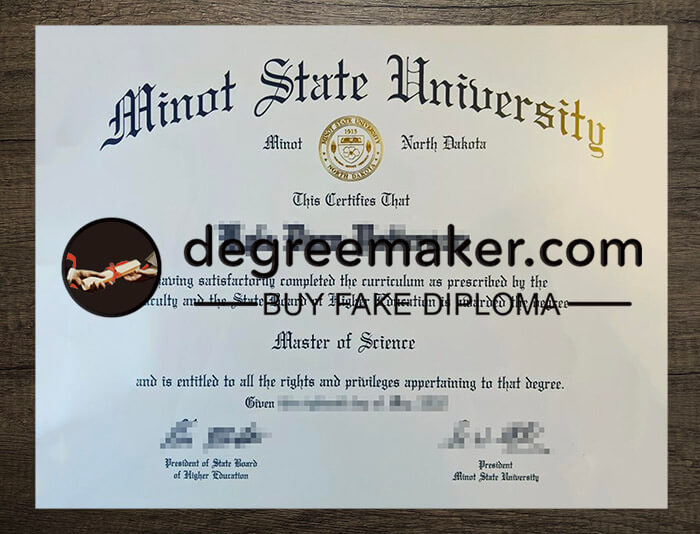 buy fake Minot State University degree