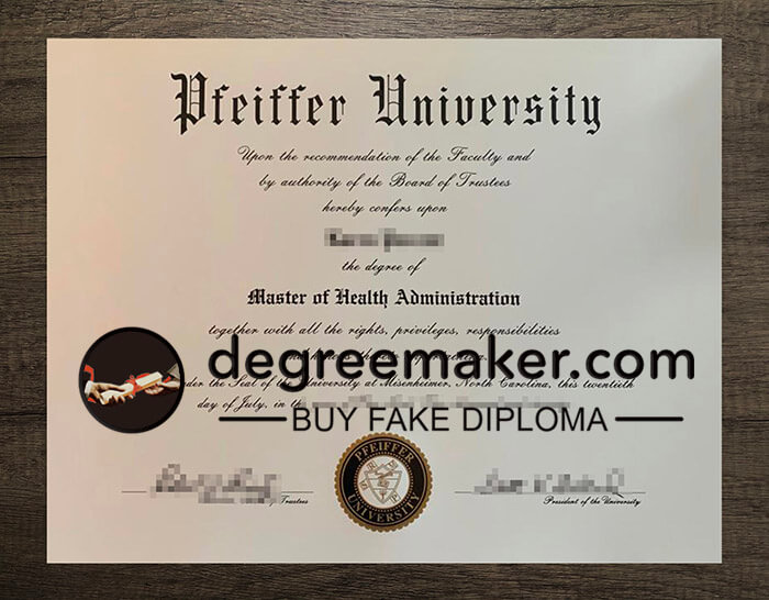 buy fake Pfeiffer University degree