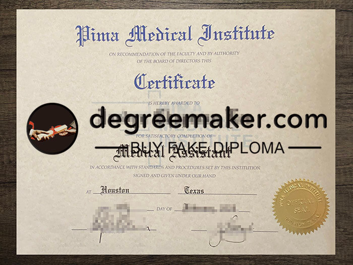 buy fake Pima Medical Institute diploma