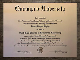 Buy fake Quinnipiac University diploma, replicate USA degree