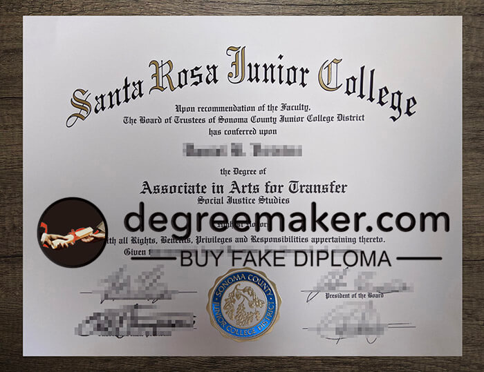 buy fake Santa Rosa Iunior College degree