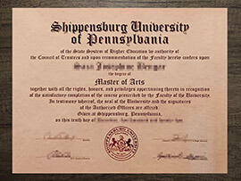 Buy a fake Shippensburg University of Pennsylvania diploma.