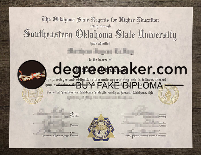 order fake Southeastern Oklahoma State University degree