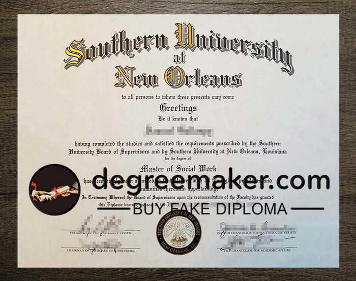 buy fake Southern University at New Orleans degree