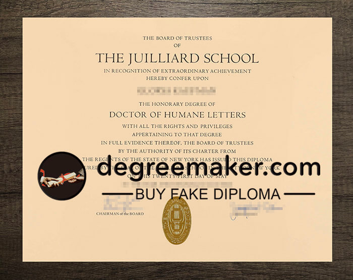 buy fake Juilliard School degree