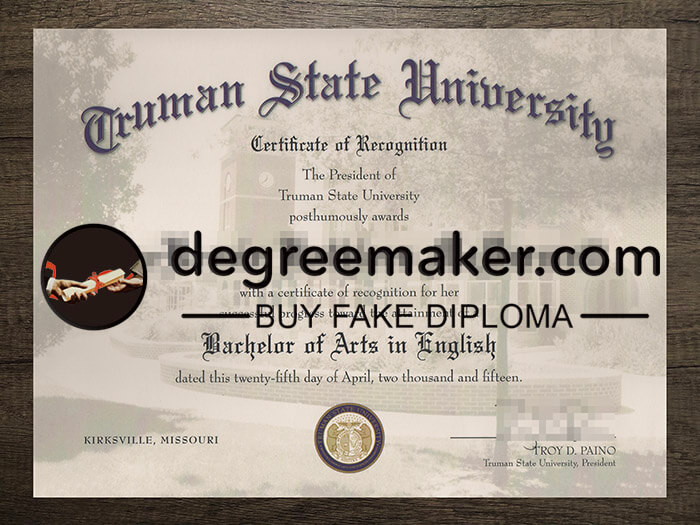 buy fake Truman State University degree