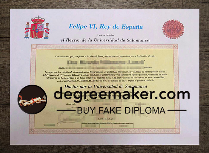 buy fake Universidad de Salamanca degree