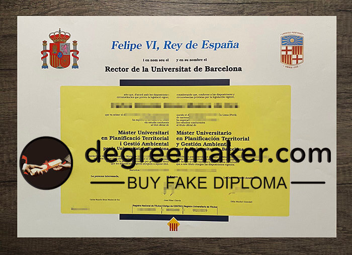 buy fake Universitat de Barcelona degree