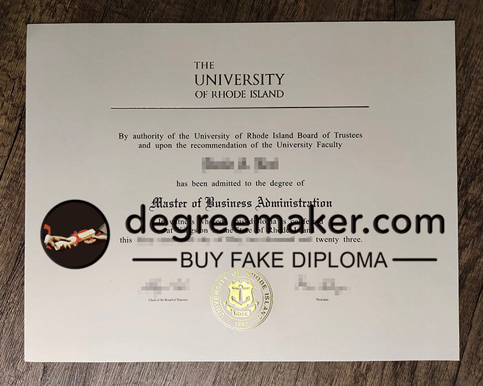 fake University of Rhode Island degree