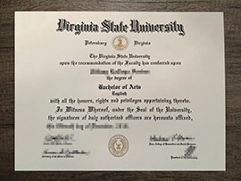 The easy way to earn a fake Virginia State University diploma.
