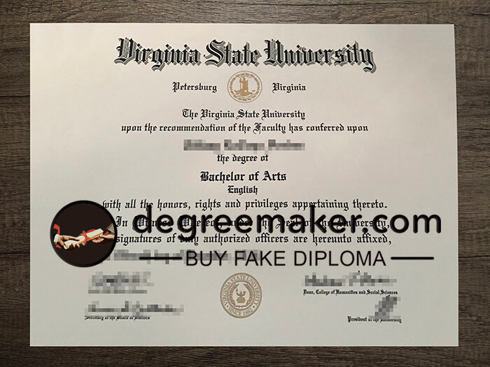 buy fake Virginia State University degree
