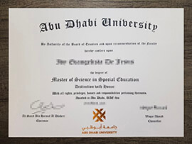 How easy to obtain fake Abu Dhabi University degree online?