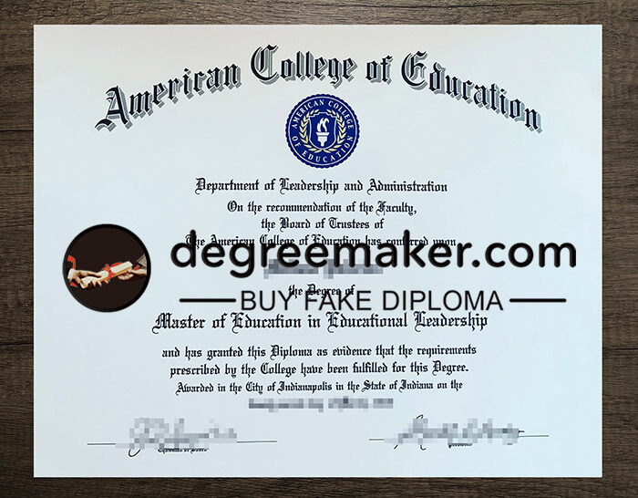 buy fake American College of Education degree