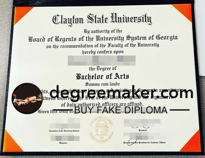 buy fake Clayton State University degree