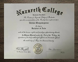 I am interested in obtaining a Nazareth College diploma.