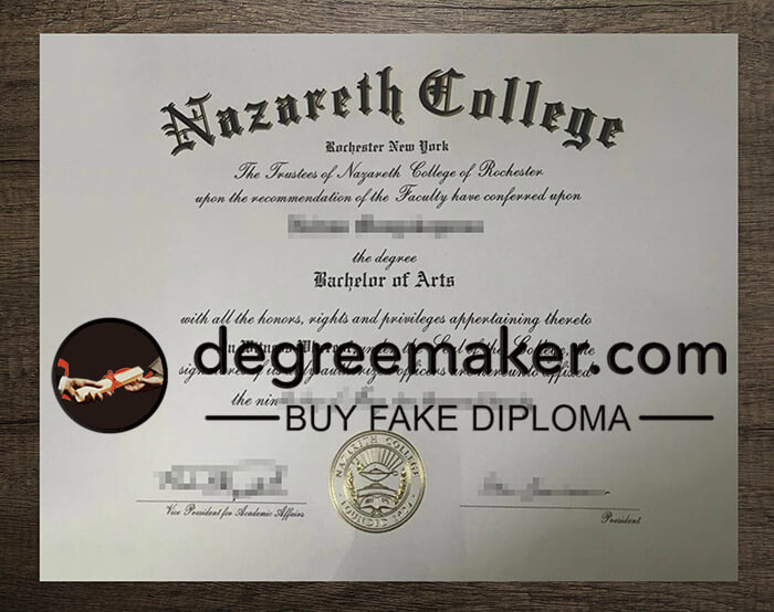 buy fake Nazareth College diploma