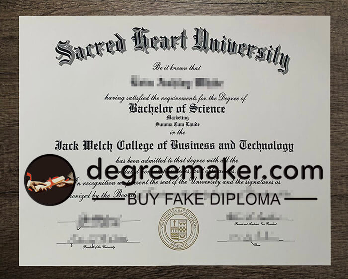 buy fake Sacred Heart University degree