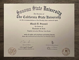 How long to get a fake Sonoma State University degree?