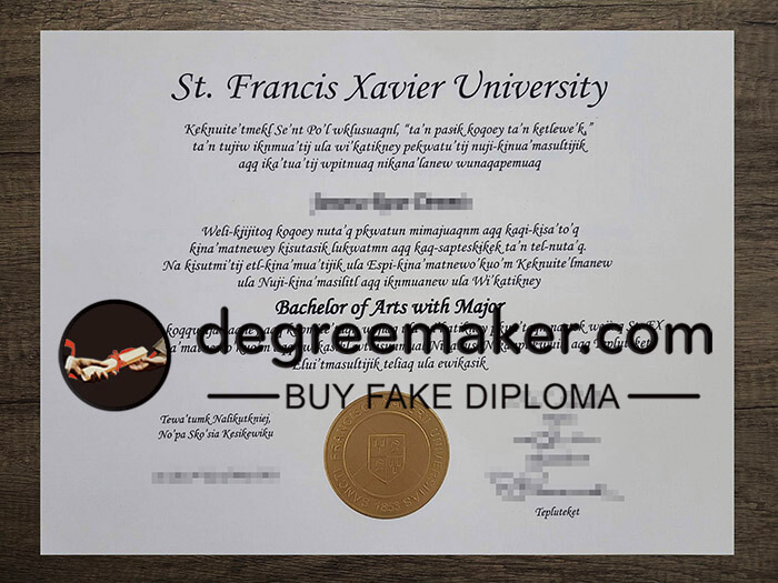 buy fake St. Francis Xavier University degree