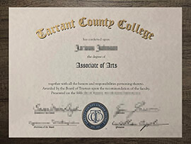 The steps to order fake Tarrant County College diploma online.
