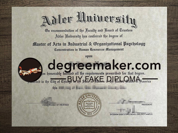buy fake Adler University degree