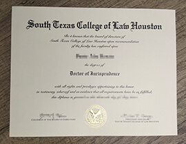 Where to get a copy of South Texas College of Law Houston degree?